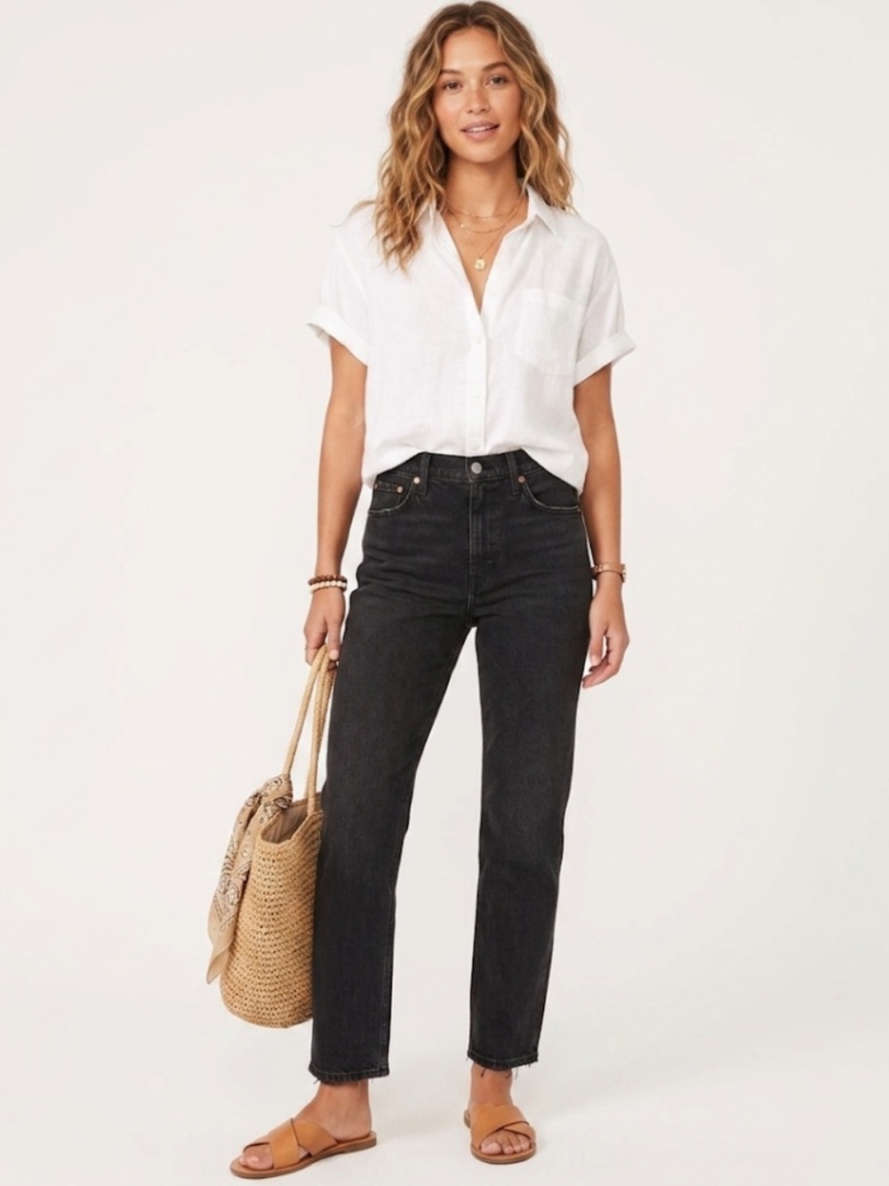Abercrombie & Fitch Curve love Ankle Straight Ultra High Rise size‎ 4/27